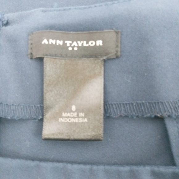 Ann Taylor Loft Navy Straight Skirt - Picture 3 of 5